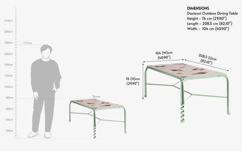 Dastoori Outdoor Dining Table