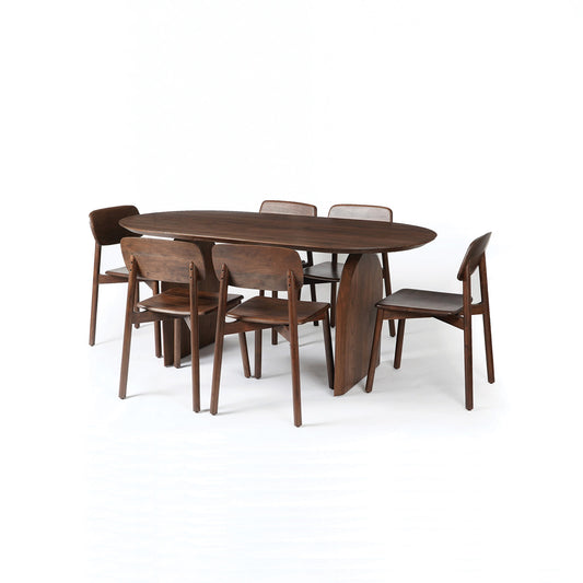 Emiko Dining Table with 6 Chairs