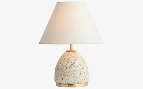 Eros White Conical Table Lamp - Orange Tree