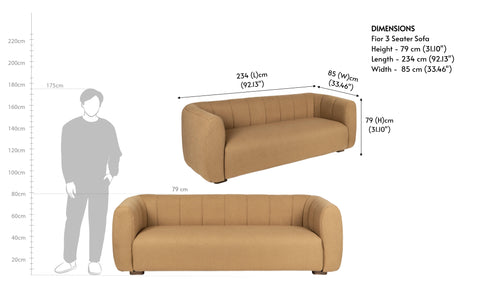 Fior 3 Seater Sofa