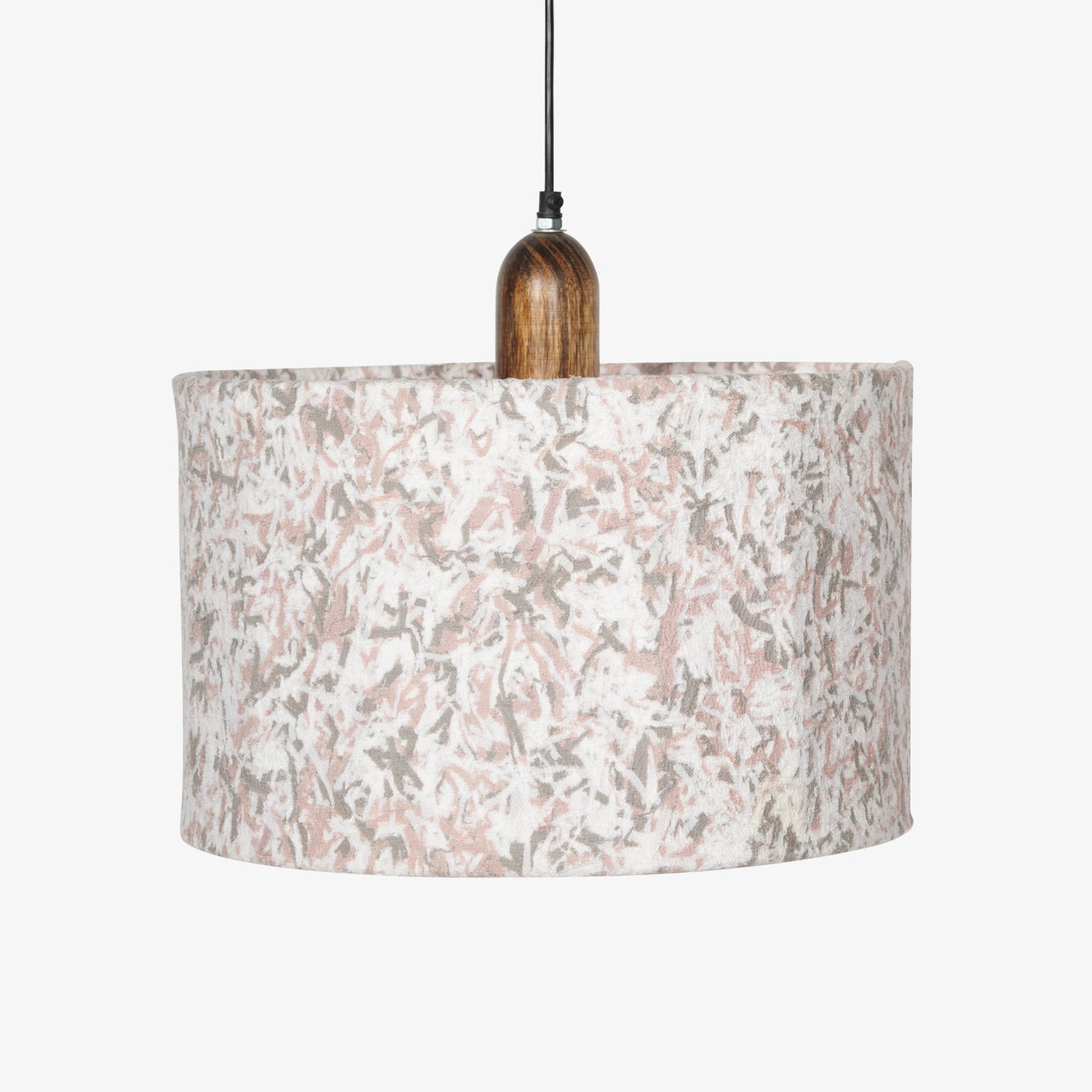 Flake Hanging Lamp Beige Drum