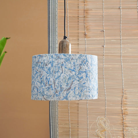 Flake Hanging Lamp Blue
