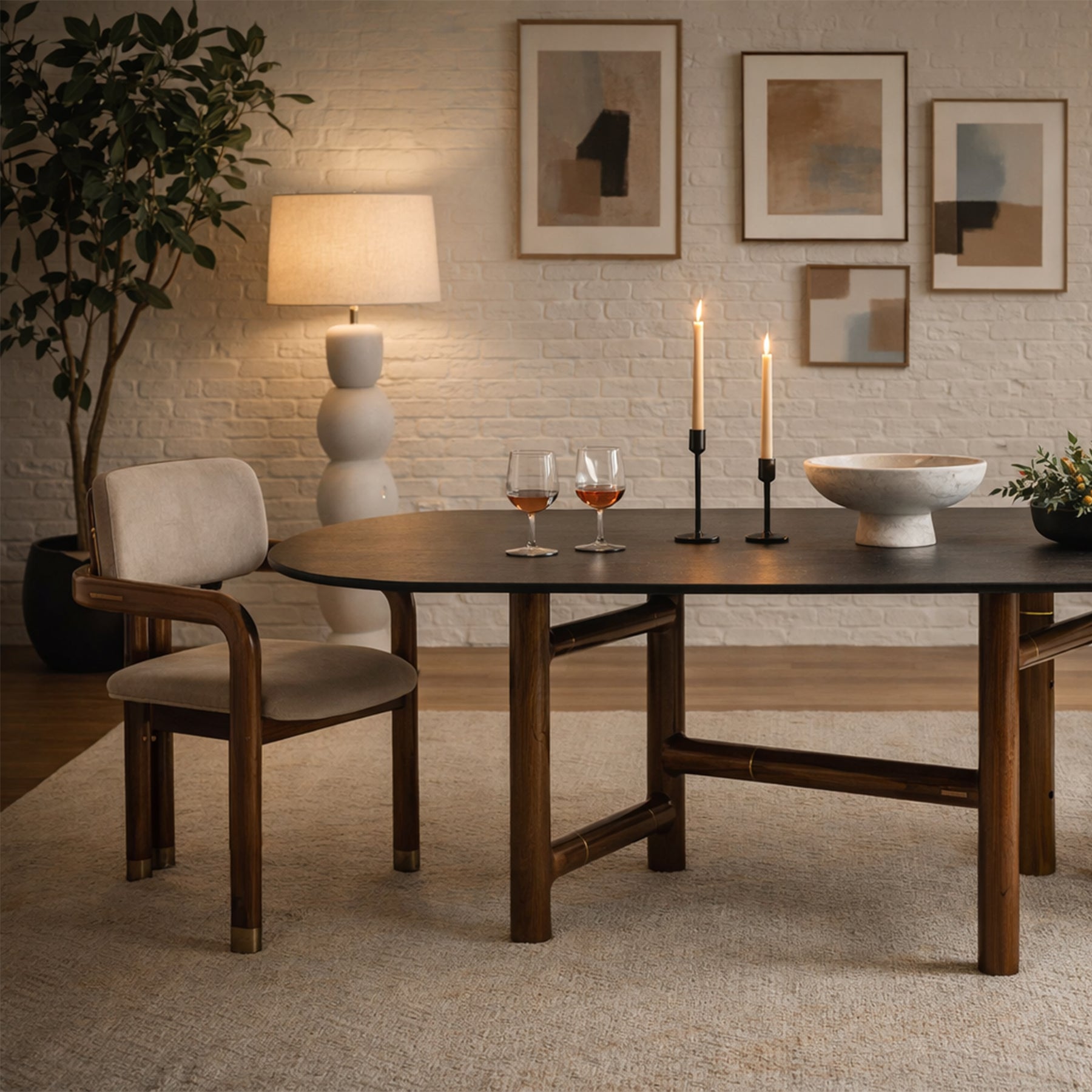 Forma Glass Dining Table