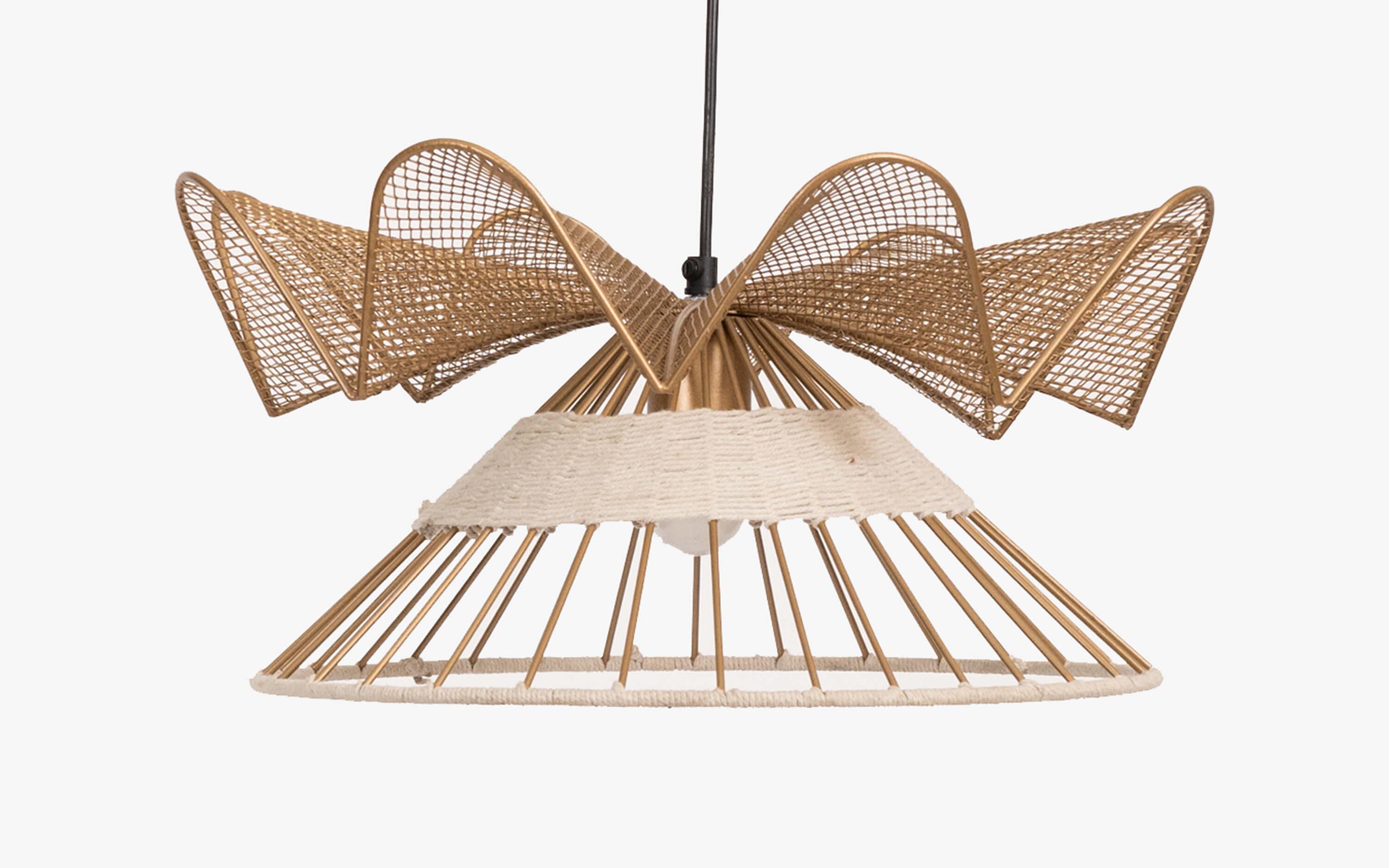 Buy Fucius Conical Metal Hanging Lamp - with white background - Orange Tree