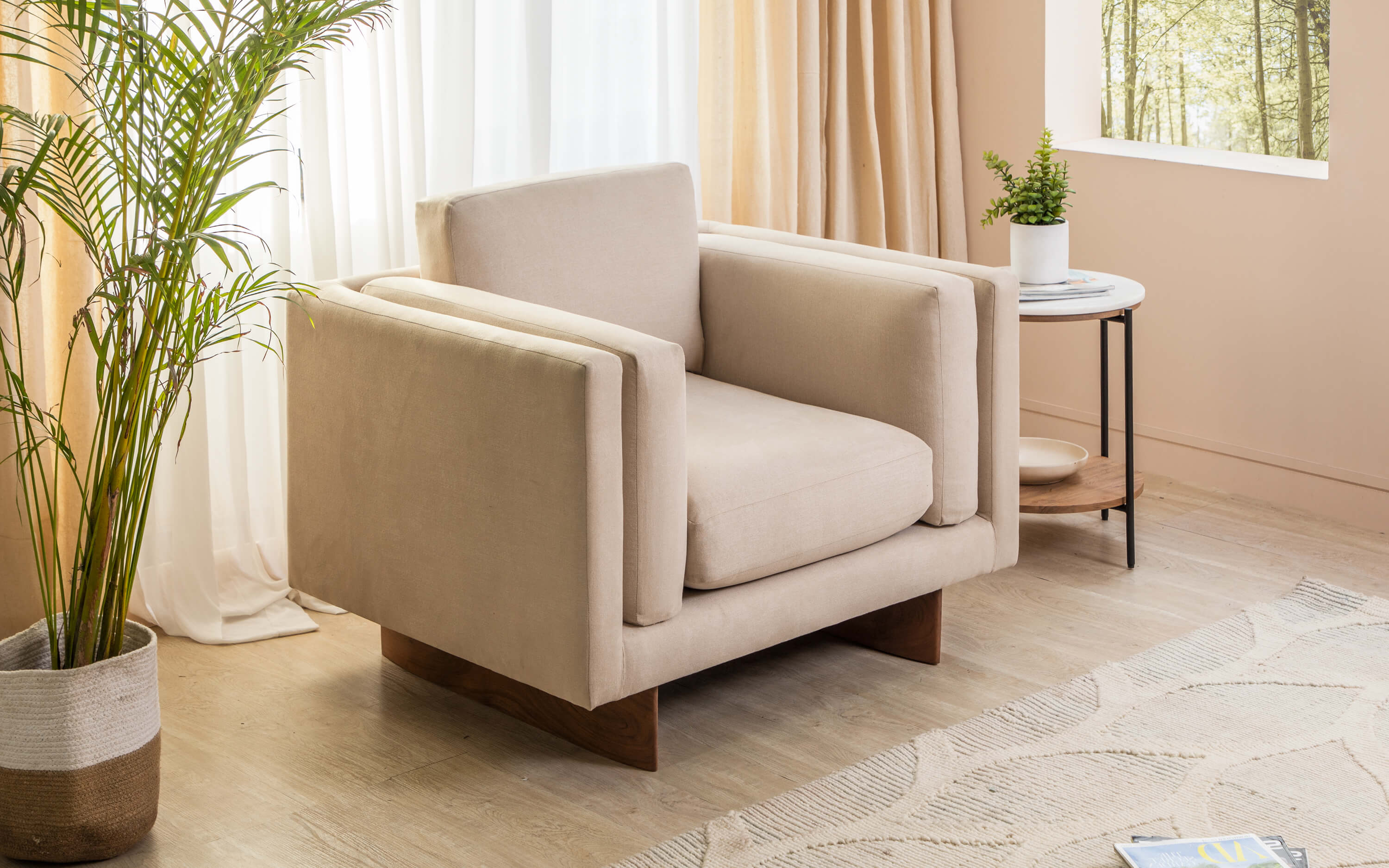 Chiyo Single Seater Sofa. Luxury Sofa Designs by Orange Tree Home