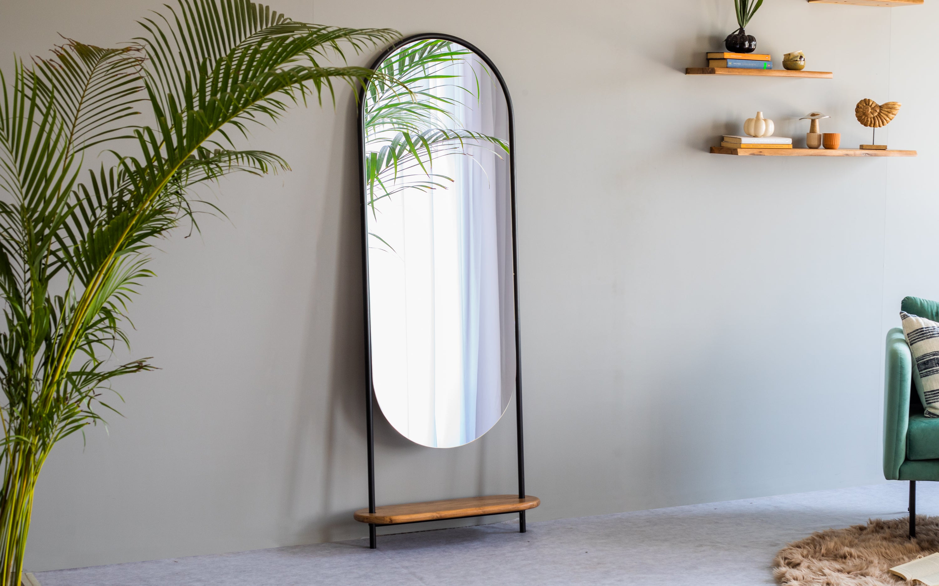 Retro Floor Mirror. Diwali decoration Ideas for home - Orange Tree Home