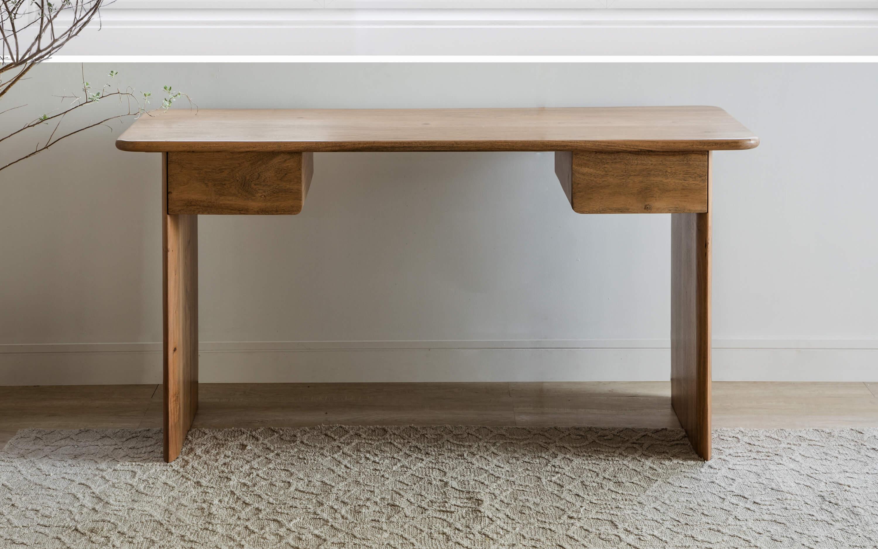 Wooden Office Table with Storage - Orange Tree 