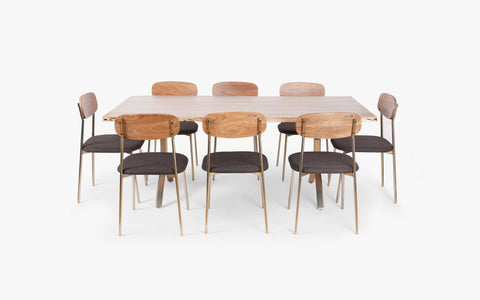 Yoho Dining Table With 8 Chairs