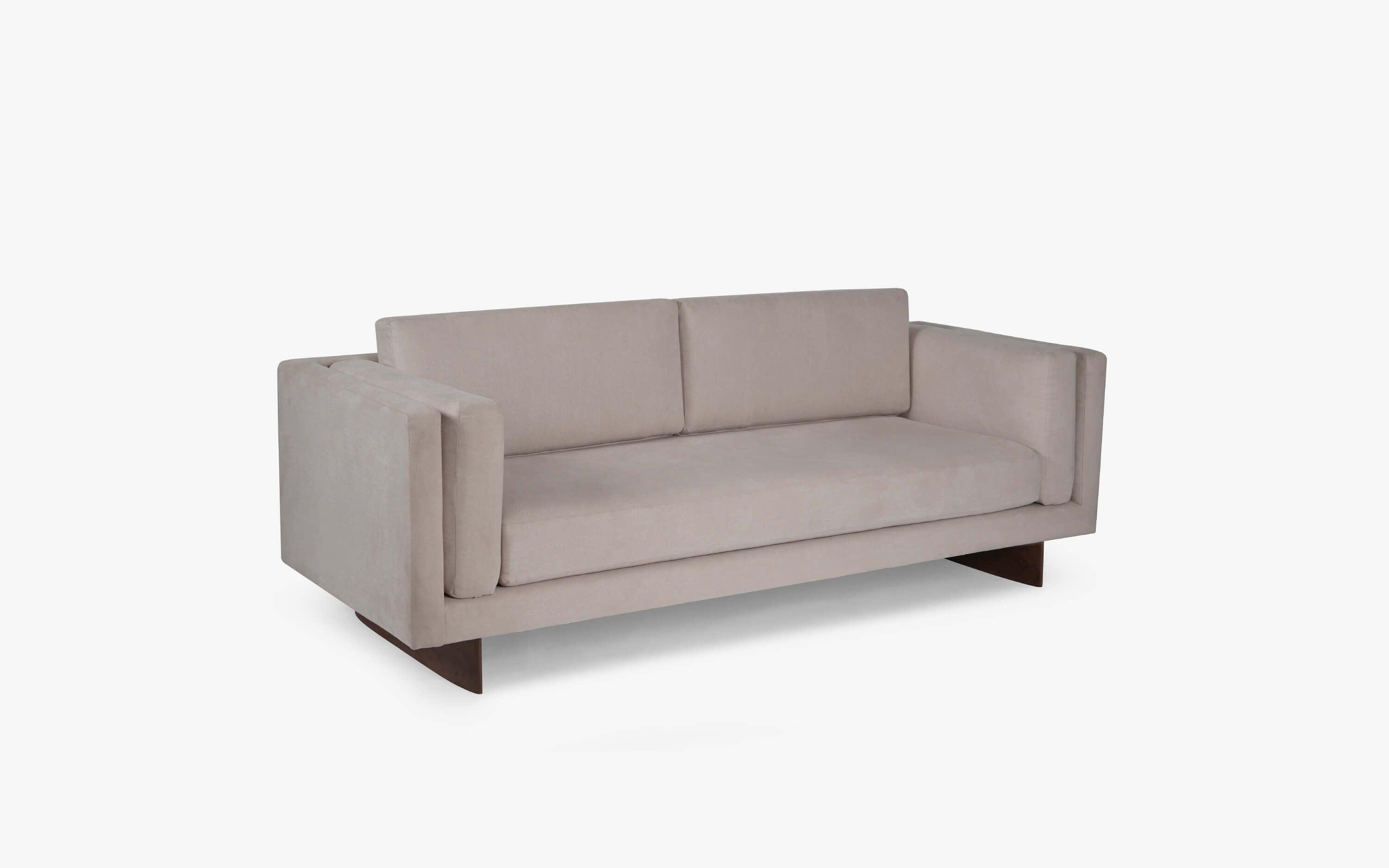 Chiyo Beige 3-Seater Sofa for Living Room | Fabric Sofa​ - with white background - Orange Tree