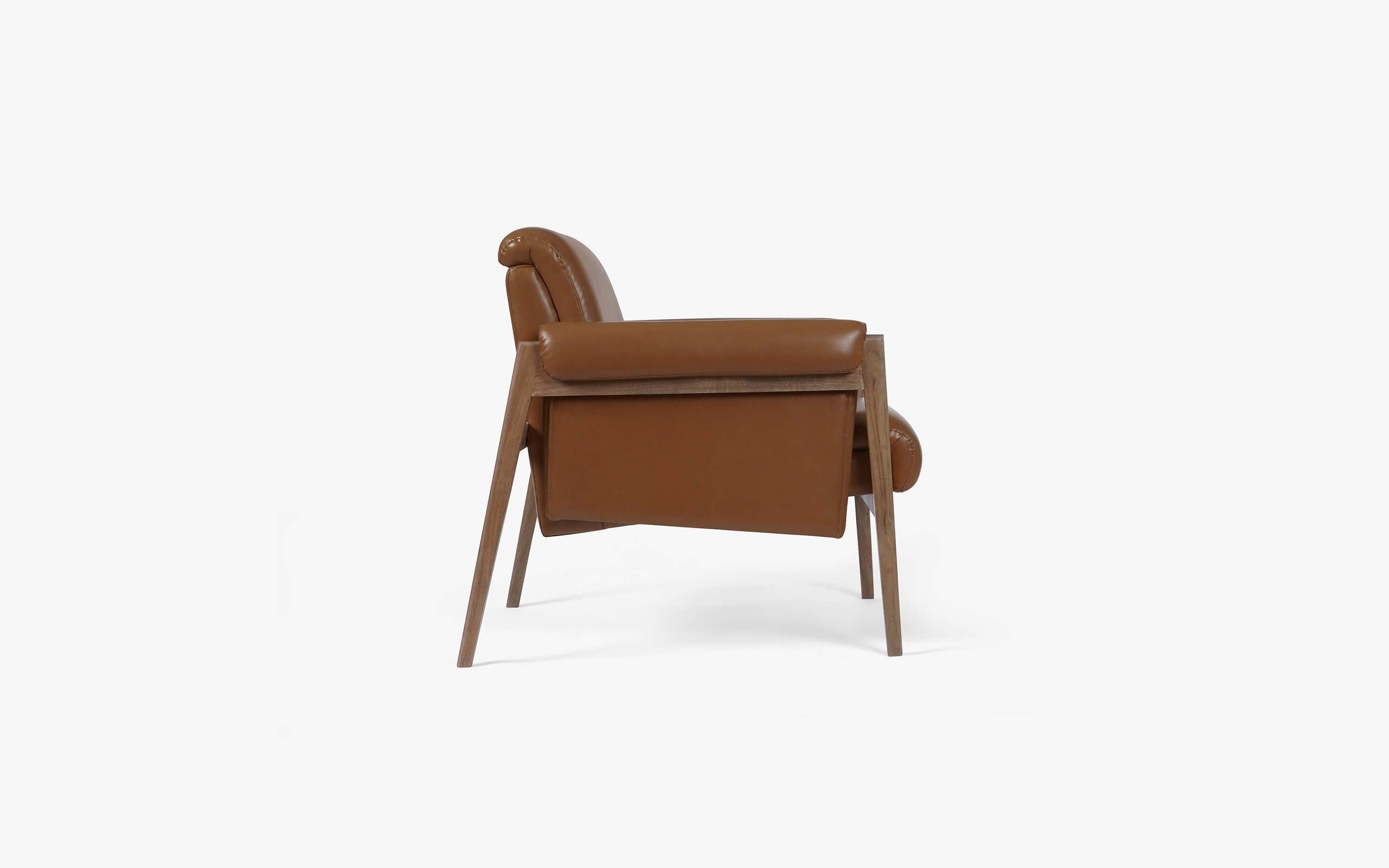 Leather sales lounge chair