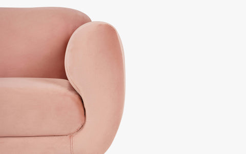 Soft Cushion Pink Sofa for living room- Orange Tree