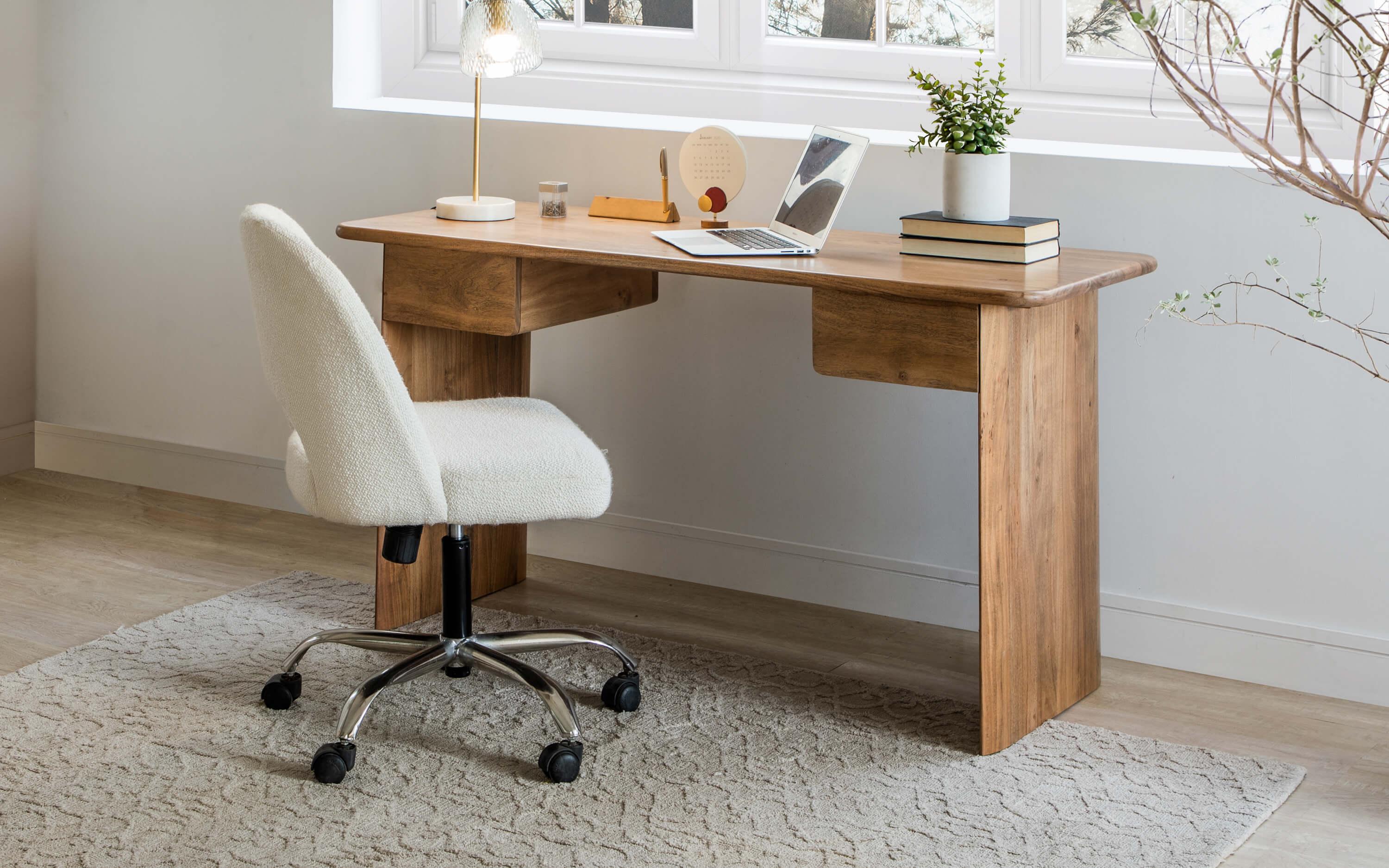 Wooden table with Storage - Orange Tree 