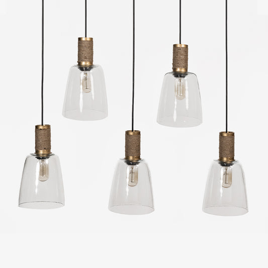 Gambi Cluster of 5 Hanging Lamp