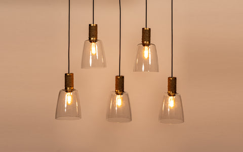 Gambi Cluster of 5 Hanging Lamp