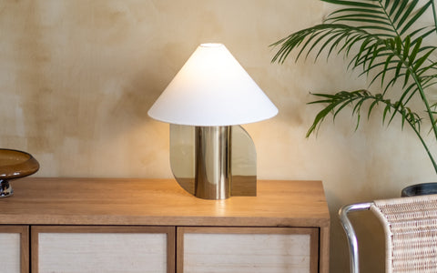 Helia Silver Table Lamp