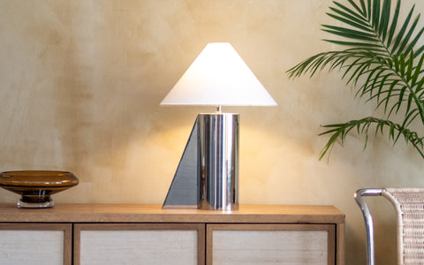 Helia Silver Tall Table Lamp