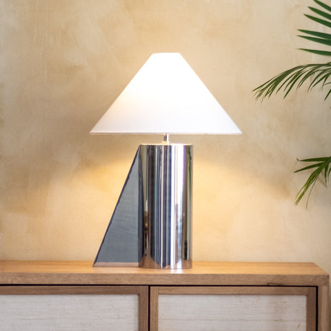 Helia Silver Tall Table Lamp