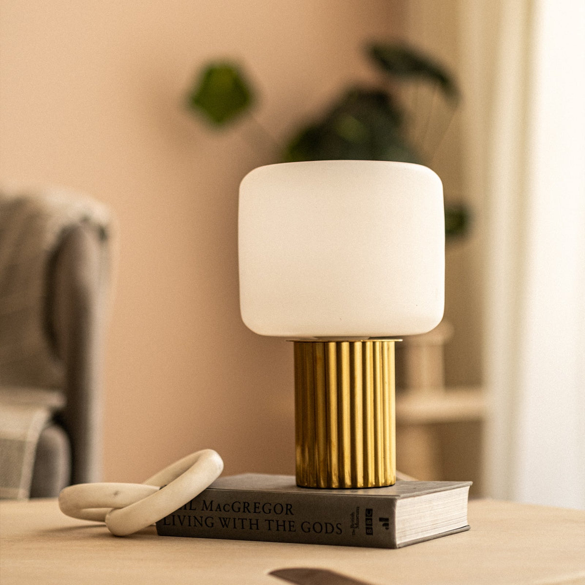 Glided Metal Table Lamp