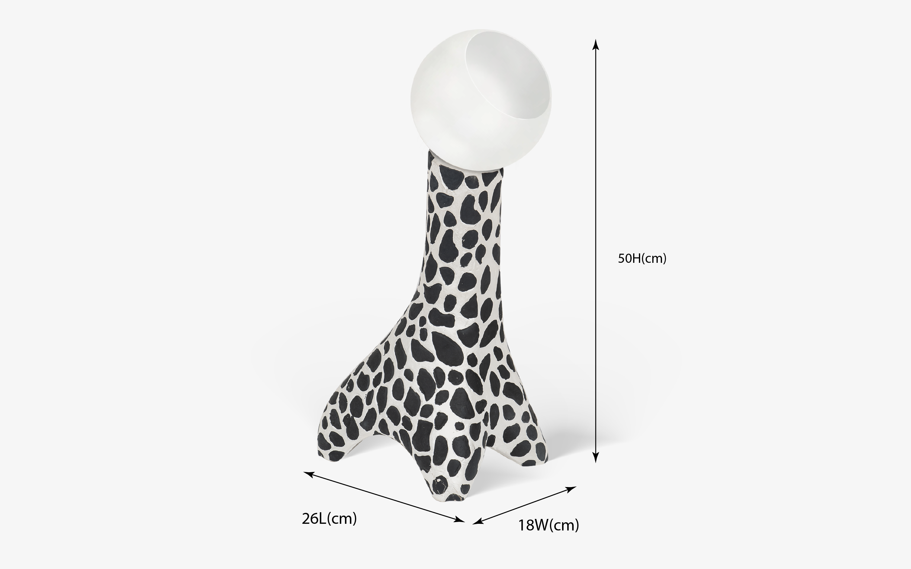 Giraffe table lamps for living room dimensions 