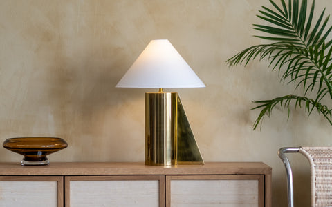 Helia Gold Tall Table Lamp