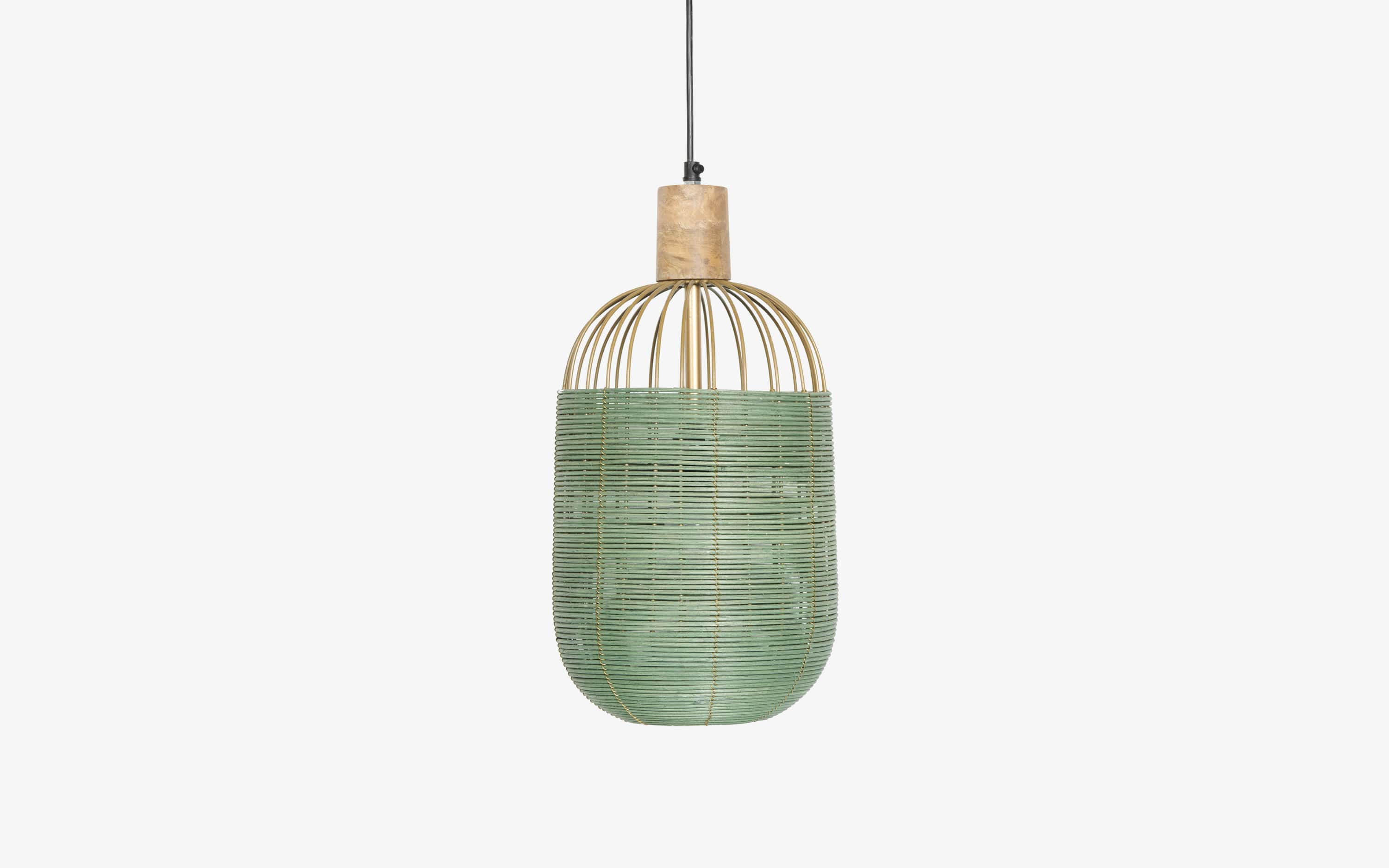 Henka Green Hanging Lamp Tall