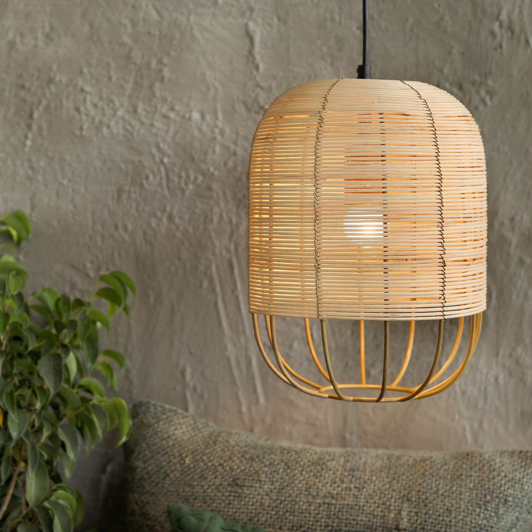 Henka Natural Hanging Lamp Tall