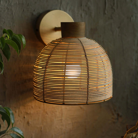 Henka Natural Wall Mounted Lamp  | Wall Lights Interior | Wall lamps for living room and bedroom | Lamp Light for Wall
