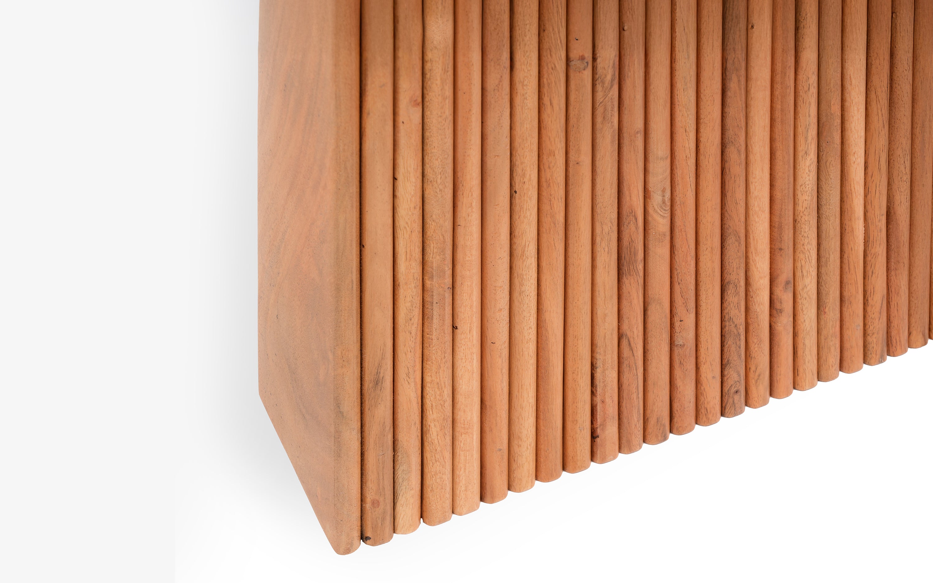 Hiro Dining Table – Acacia Wood Base | Toronto Marble Top - with white background - Orange Tree