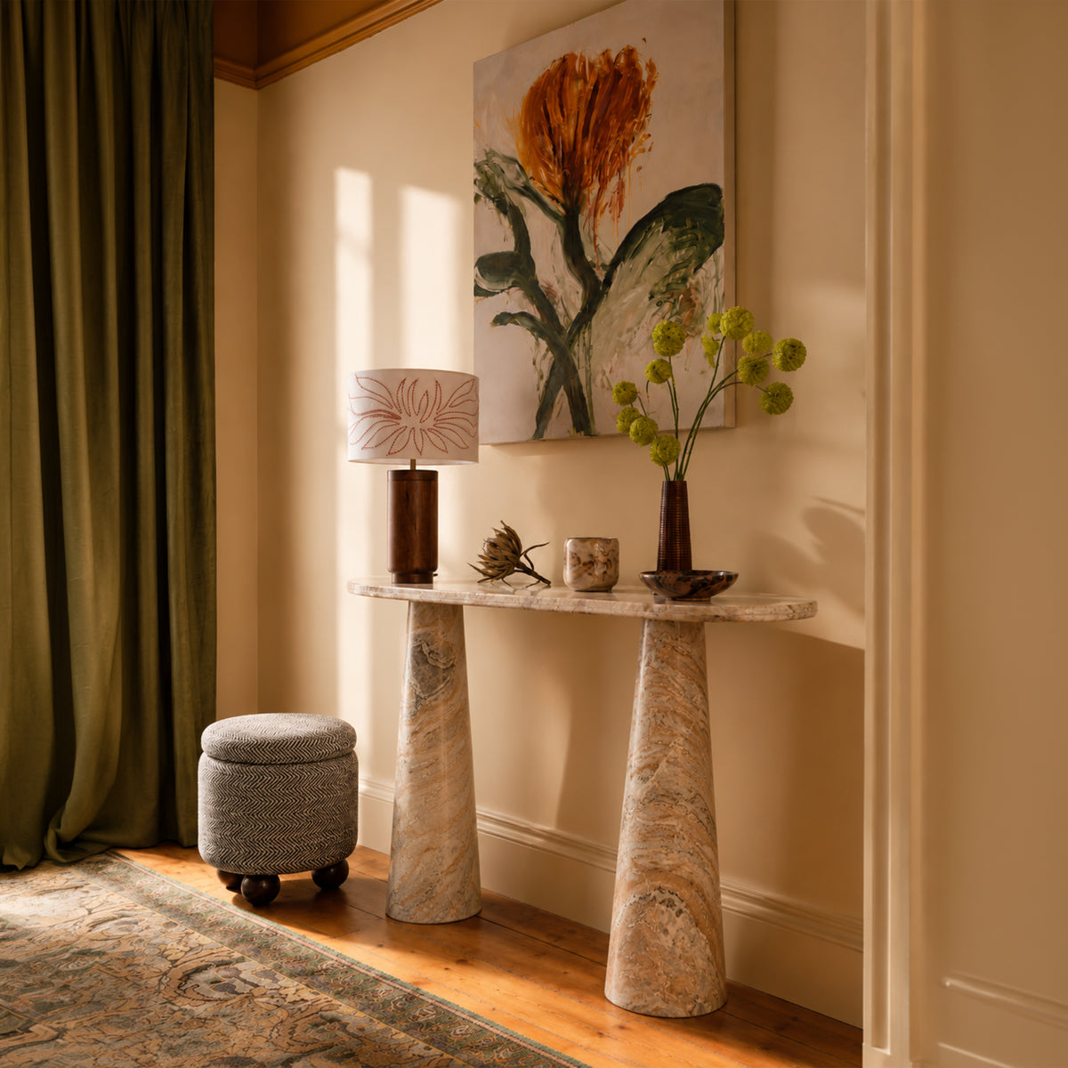 Hump Marble Console Table