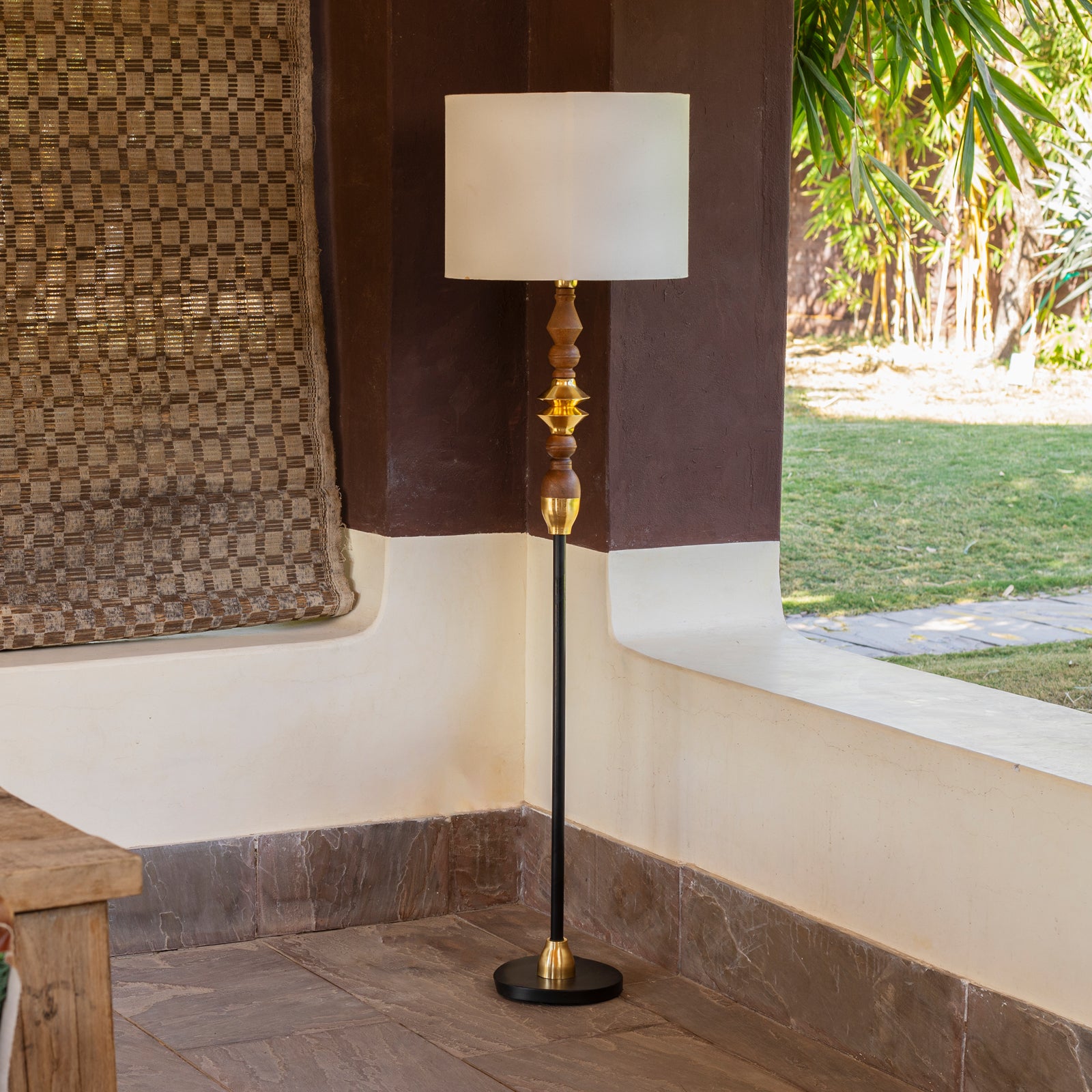 Jodha Gold Floor Lamp