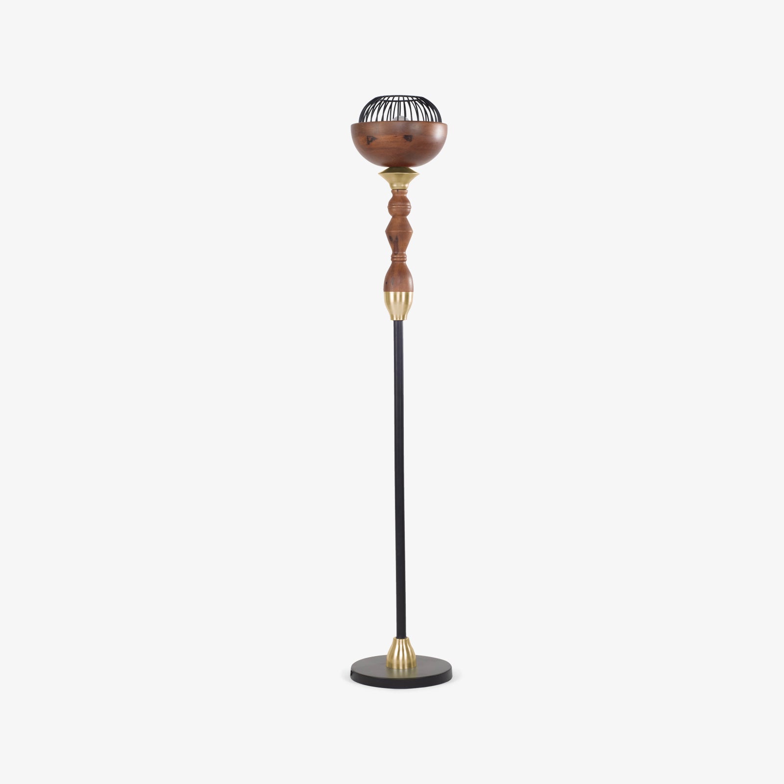 Jodha Gold Floor Lamp Without Shade