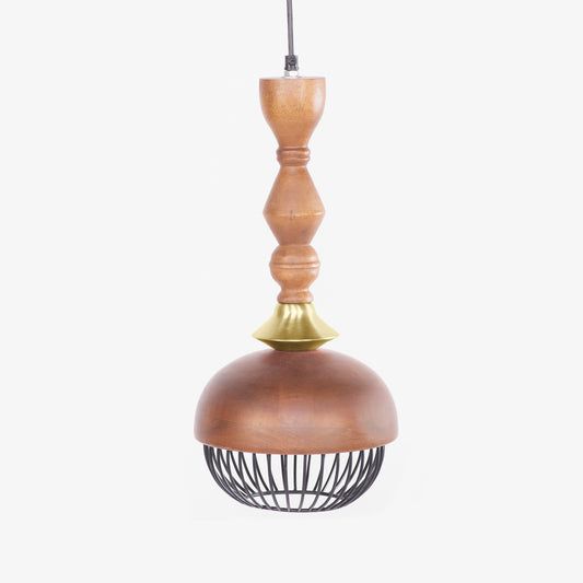 Jodha Gold Hanging Lamp Tall