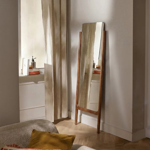 Kaaya Floor Mirror in bedroom