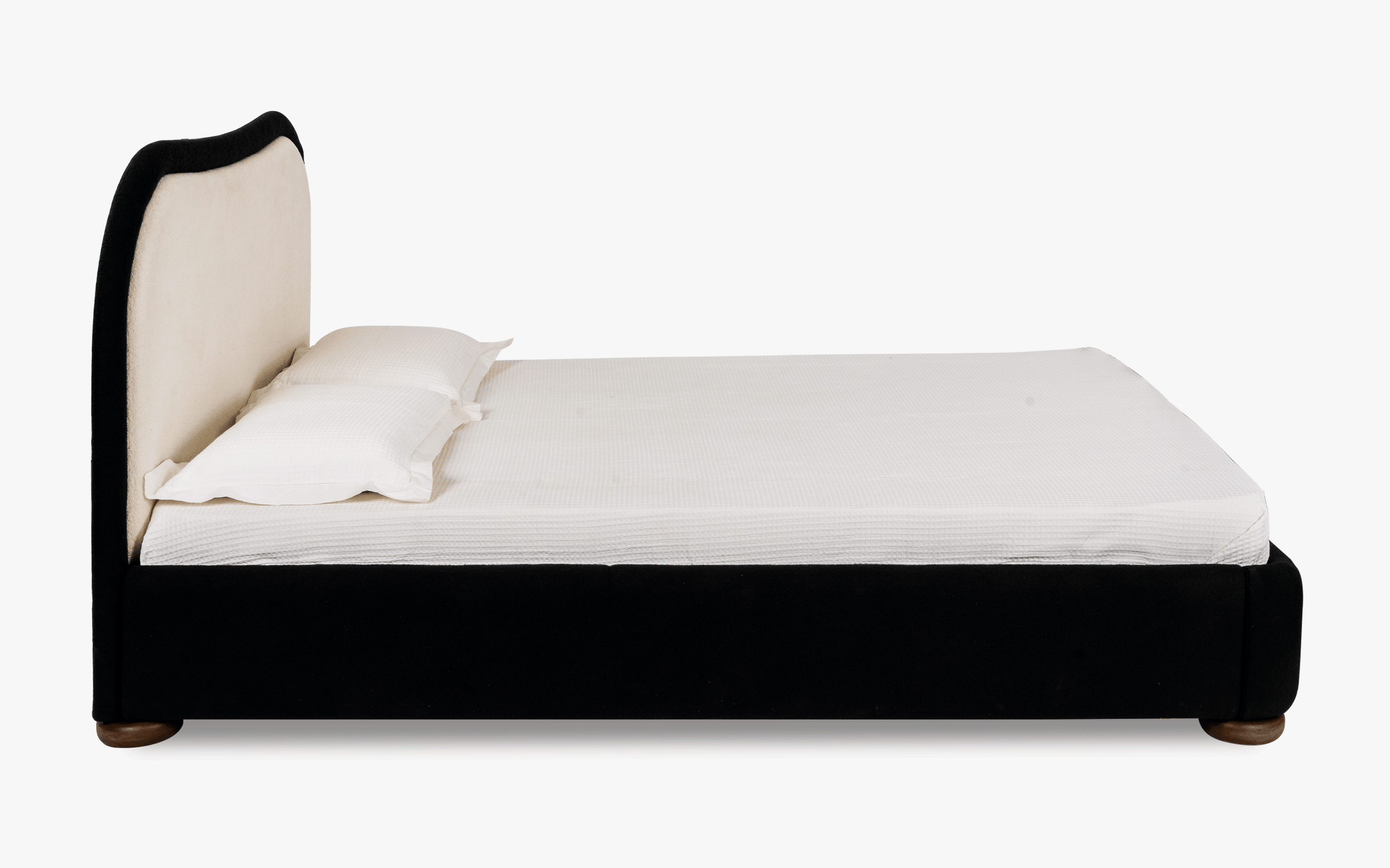 Kaba Upholstered Queen Bed with Storage - Close shot - from upper angle - Orange Tree