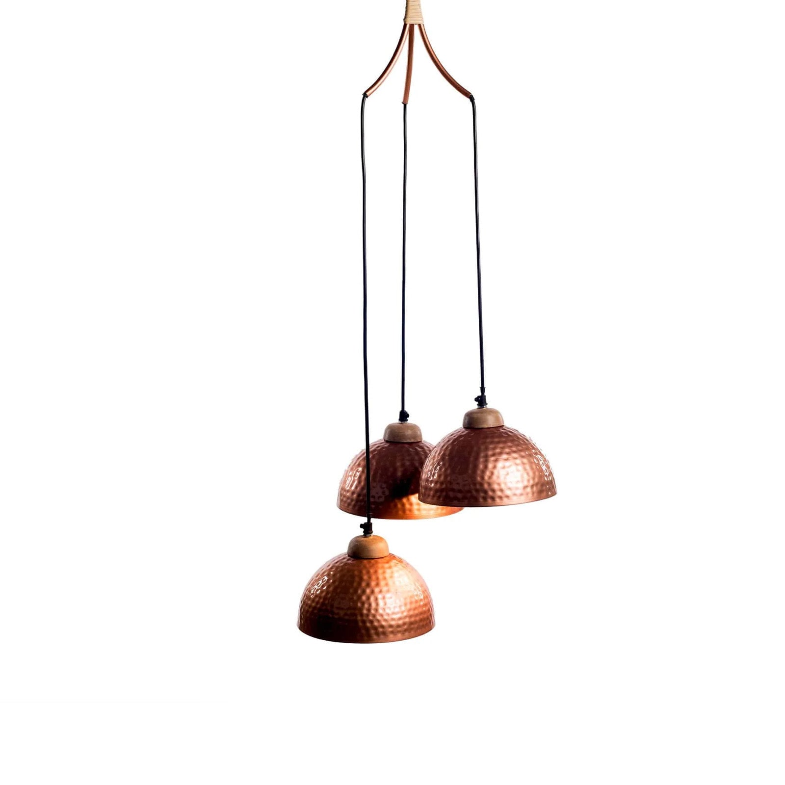 Karabi (LED) Hanging Lamp set of 3 copper