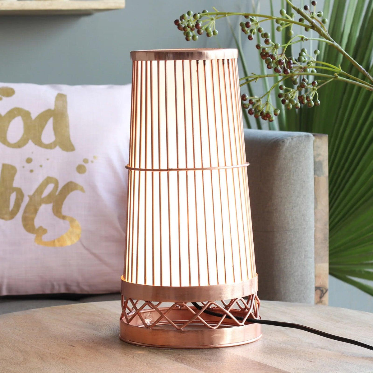 Katra LED Table Lamp Copper