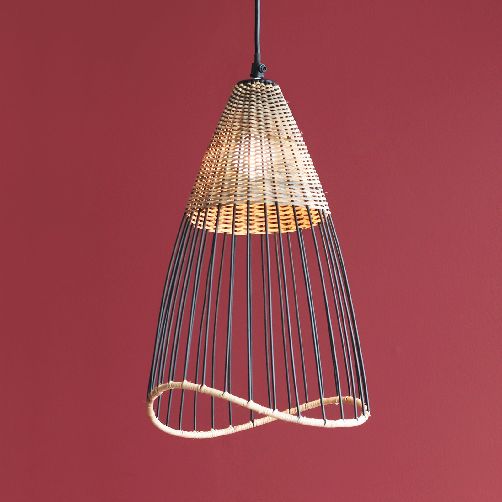 Kyoto Conical Tall Hanging Lamp