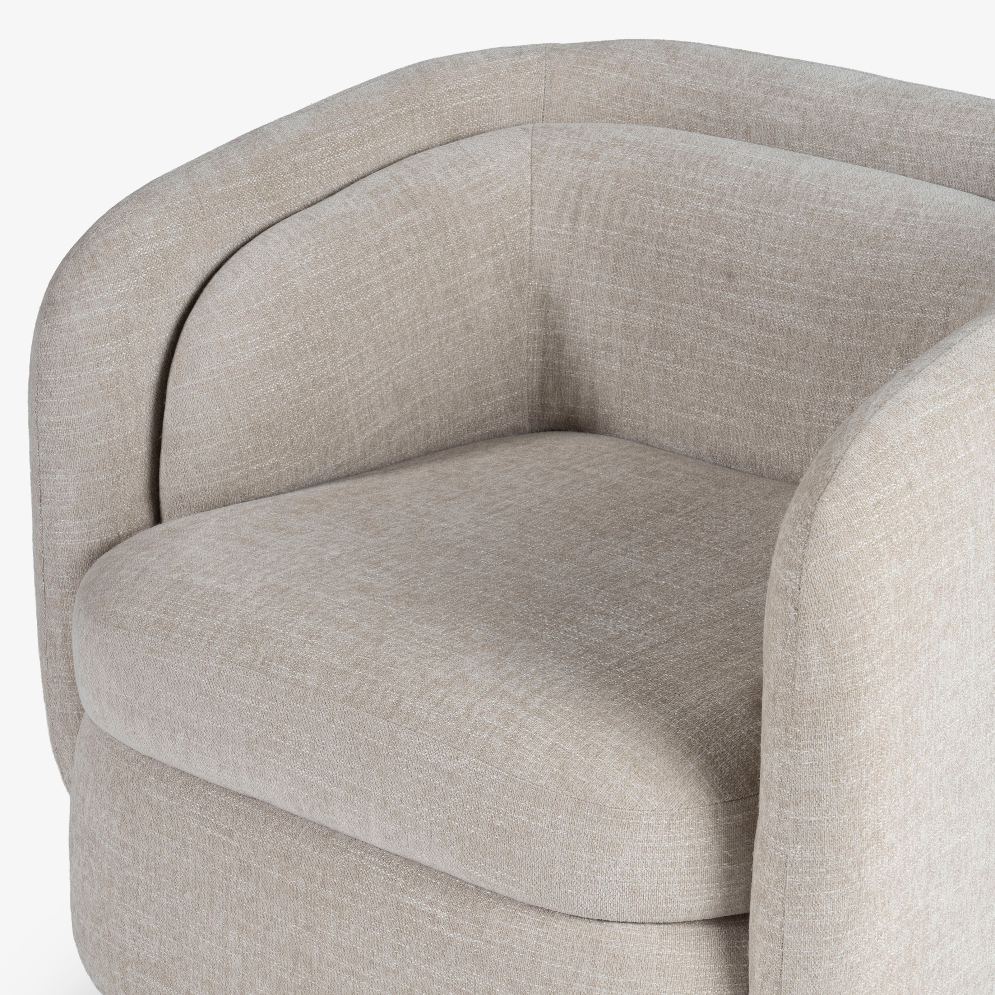 Armchair front angle view