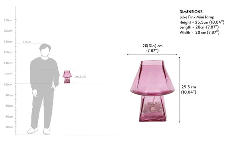 Lueur Pink Mini Table Lamp
