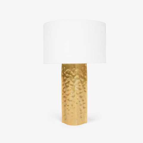 Sleek table lamps featuring two vertical gold supports and white sphere night lamp for bedroom bulbs.