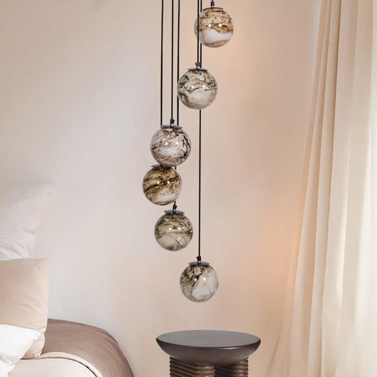 Maribo Cluster of 6 Hanging Lamp