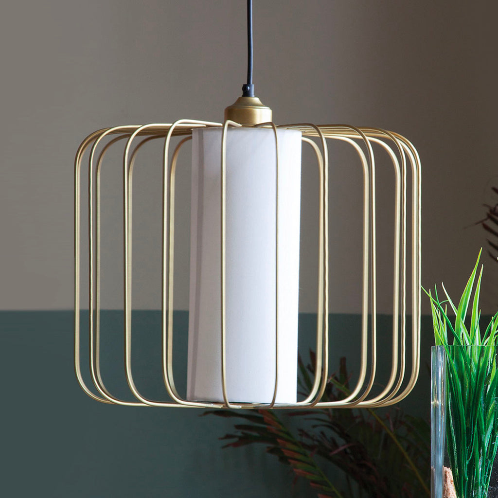 Merriam Hanging Lamp Gold Cage hanging light