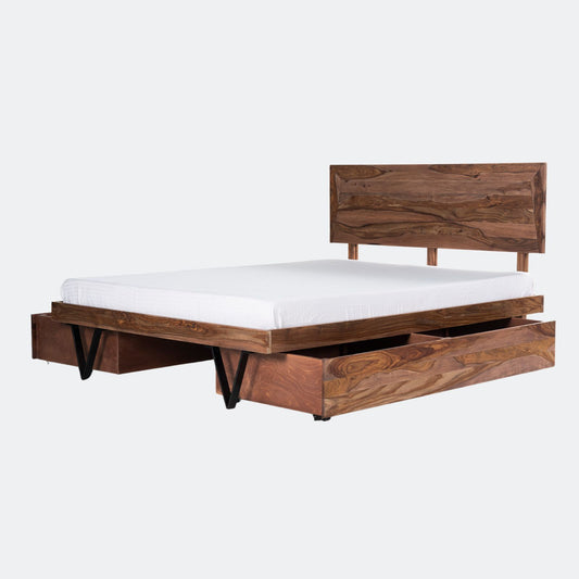 Metric King Bed with Storage Drawers