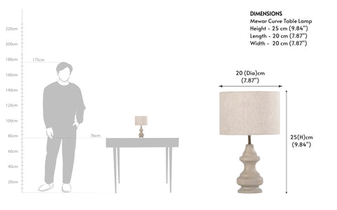 Mewar Curve Table Lamp