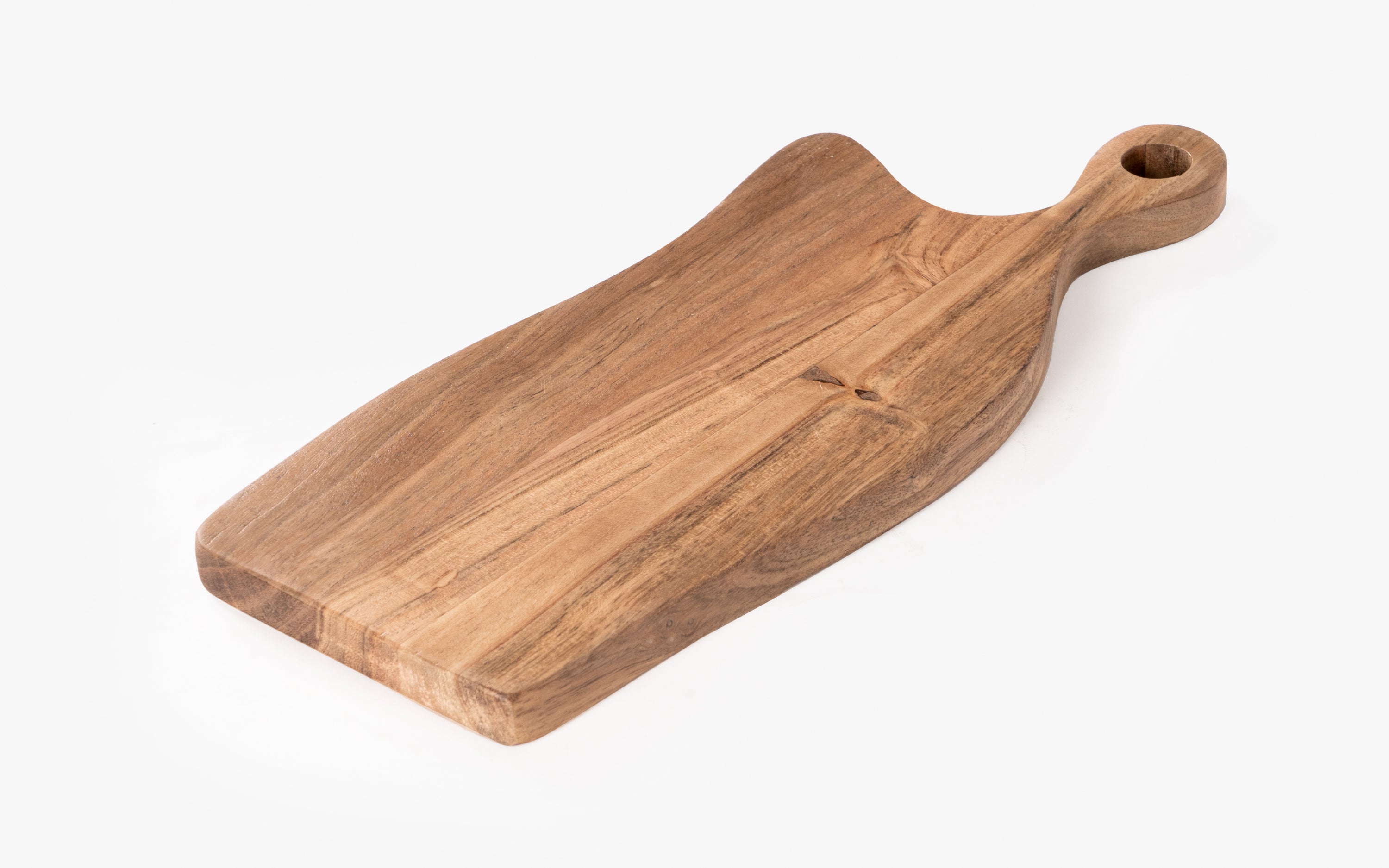 Nama Cheese Board – Large Wooden Platter in Walnut Finish - with white background - Orange Tree