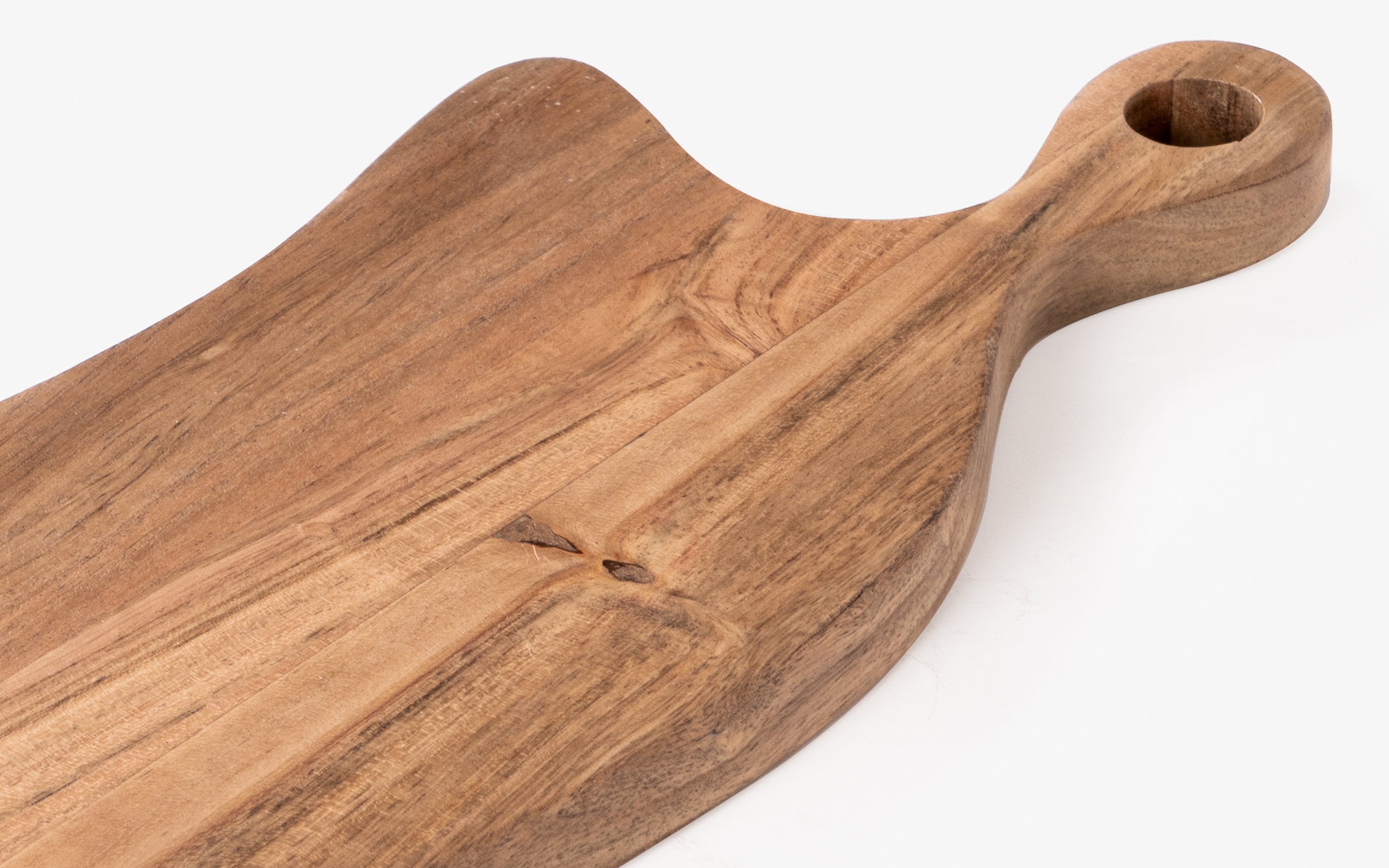 Nama Cheese Board – Large Wooden Platter in Walnut Finish - with white background - Orange Tree
