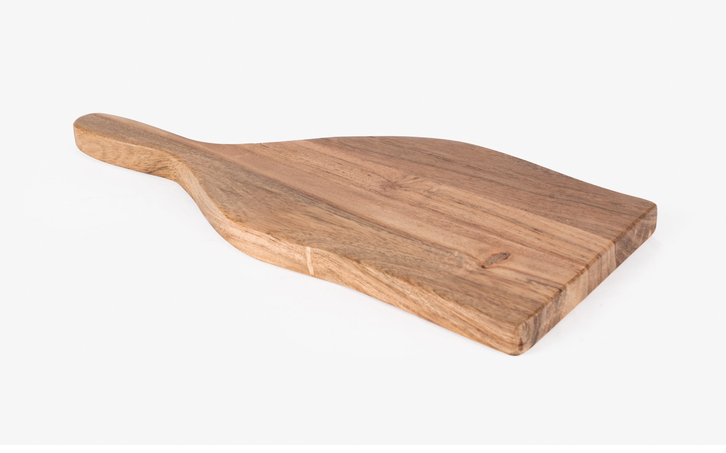 Nama Cheese Board – Small Wooden Platter in Walnut Finish - with white background - Orange Tree
