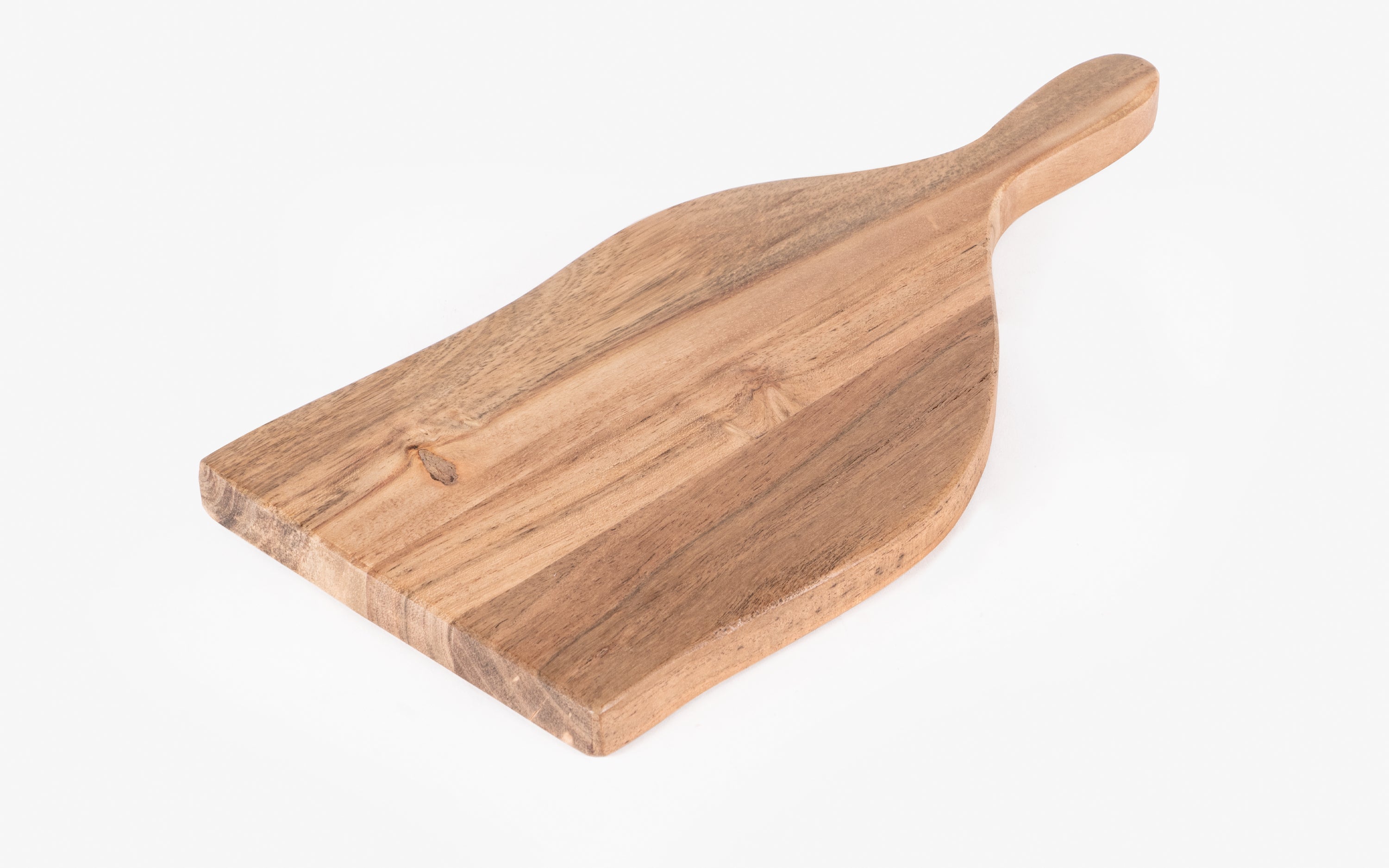Nama Cheese Board – Small Wooden Platter in Walnut Finish - Close shot - from right angle - Orange Tree