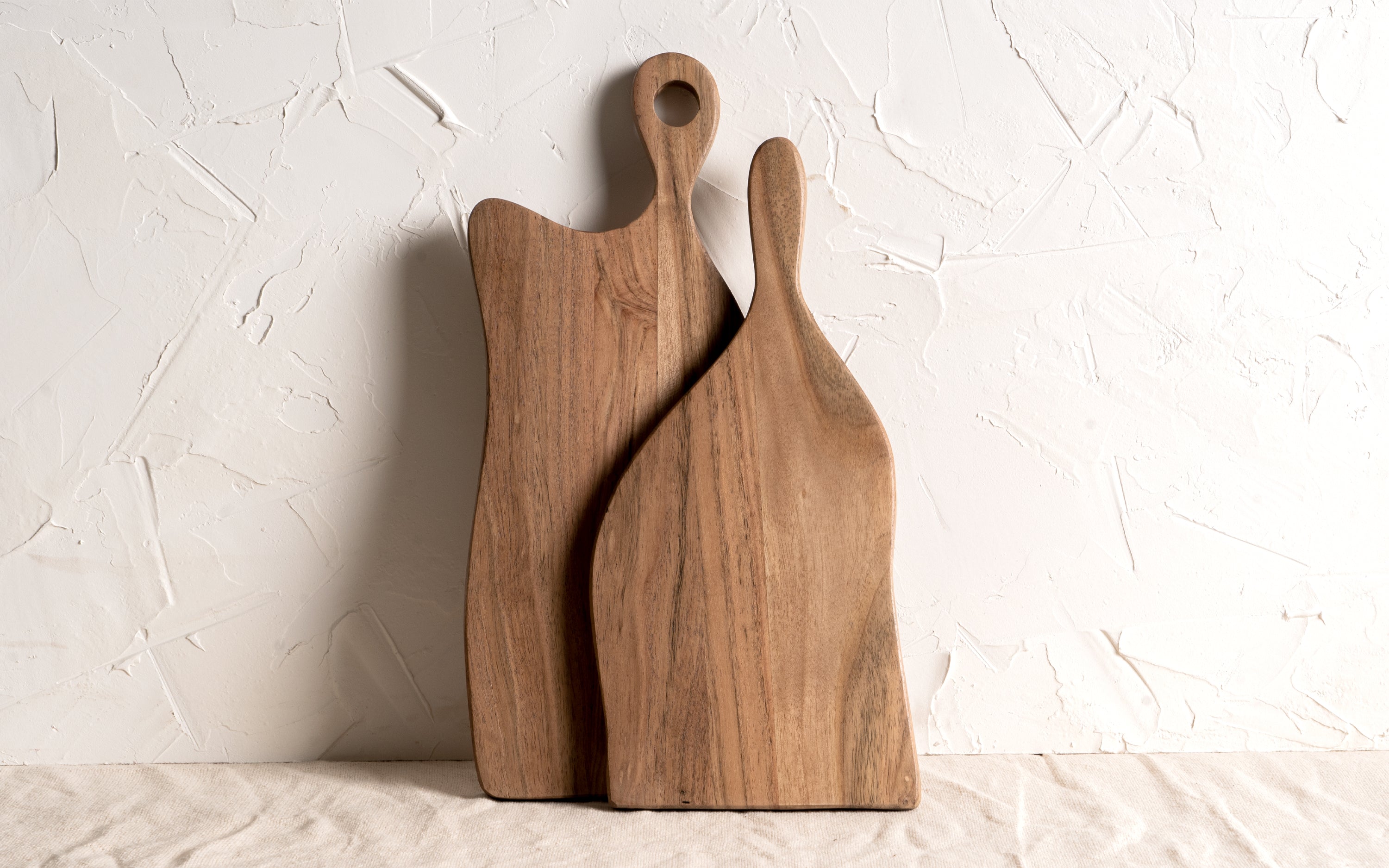 Nama Cheese Board – Large Wooden Platter in Walnut Finish - Close shot - Orange Tree