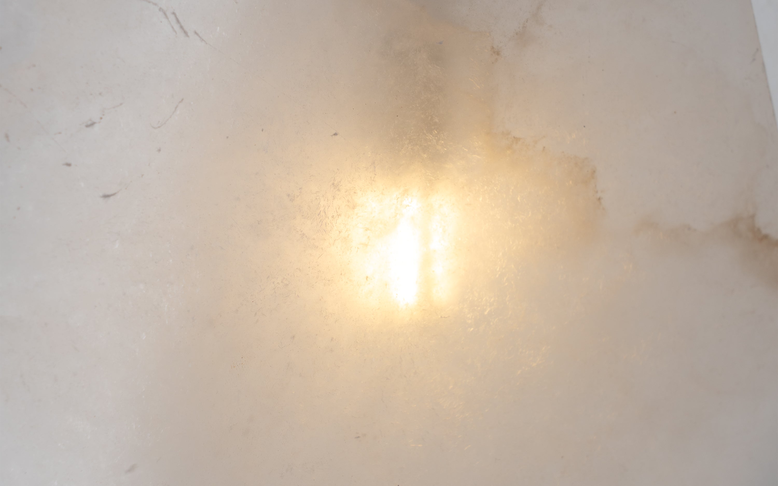Nara Cluster Hanging Lamp of 3 in Alabaster & Black Metal - with white background - Orange Tree